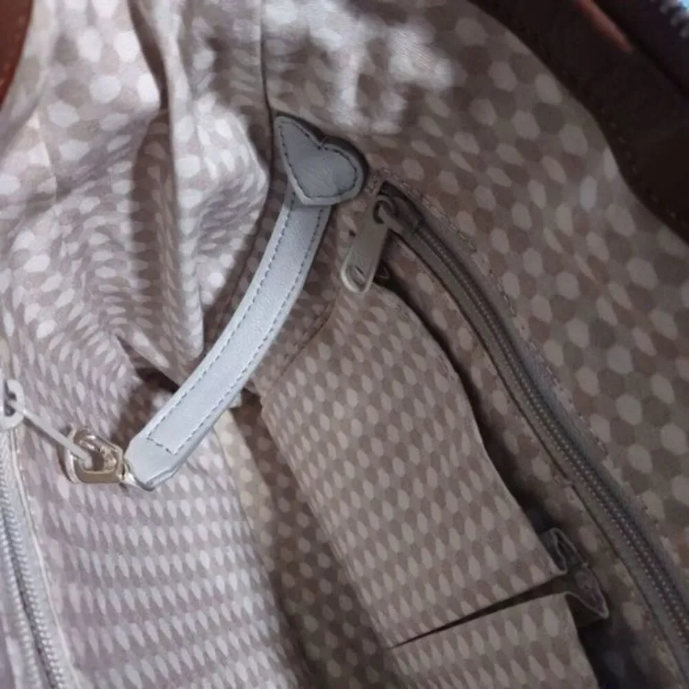 Brighton Brown Straw and Leather Handbag 11